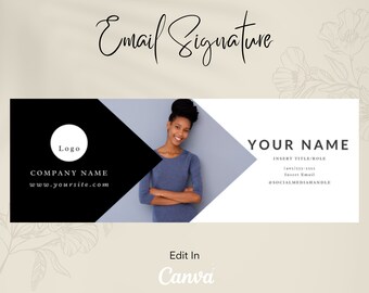 Plantilla de firma de correo electrónico Canva