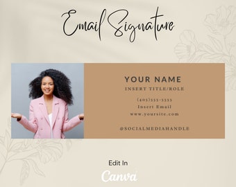 Plantilla de firma de correo electrónico Canva