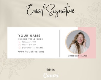 Plantilla de firma de correo electrónico Canva