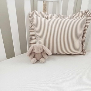 Neutral Beige Tan   Sheet Organic Cotton Fitted Crib  Sheets Mini Crib