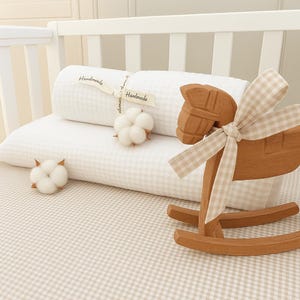 Muslin Sheets for Stokke Sleepi Cribs BabyWhite Muslin  Sheets Compatible with Stokke Sleepi Crib V2 V3