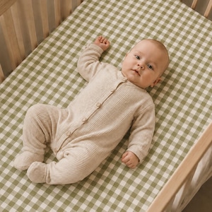 Cot Bed Fitted Sheet | 100% Cotton Baby Mattress Sheet | Fits 120x60 cm & 140x70 cm | Soft Nursery