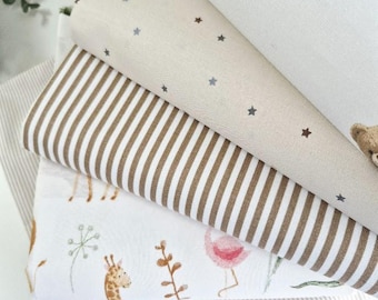 Organic Cotton Fitted Crib Sheet: Wave Cloud Snow Print, Nestig Cribs