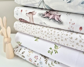 Sábanas para cuna Snuzpod, hechas a mano. Snuzpod Studio, 5 sábanas ajustables de popelina de algodón puro.