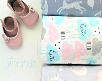 Sheet Compatible with  Tutti Bambini Cozee Crib . Baby bedside crib Sheet.