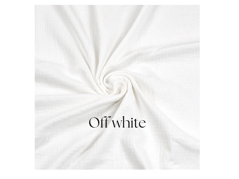 May include: Off-white fabric with a textured weave, artfully draped and swirled. The fabric is a soft, neutral color, and the words "Off white" are printed in a simple, elegant font.