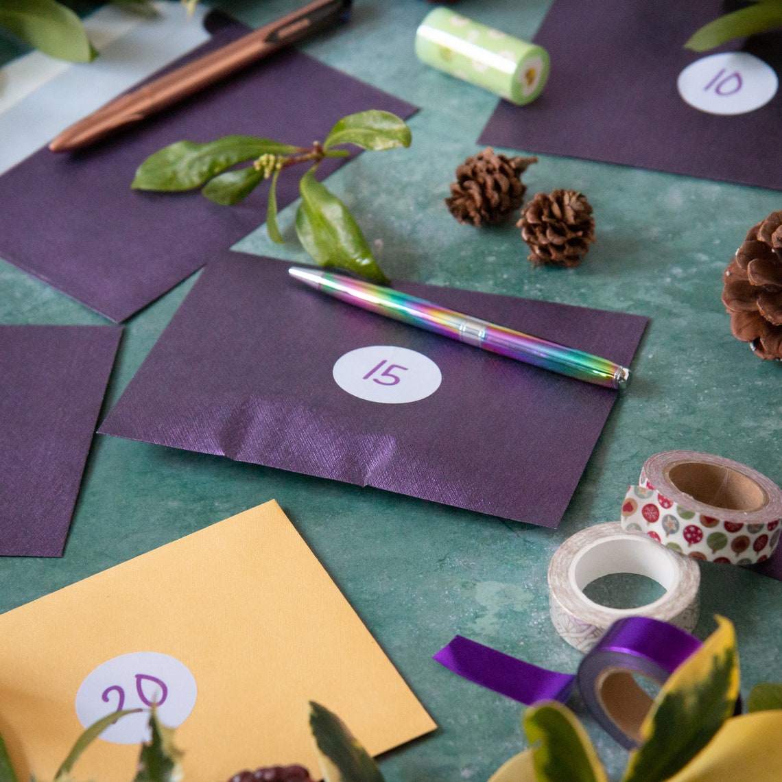 Stationery Advent Box Advent Calendar Washi Tape School Etsy