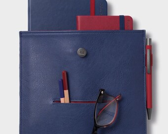 Bookaroo Storage Pouch Navy, Planner Cover, Book Cosy, Notebook Holder
