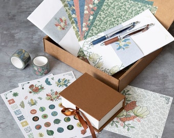 Inspired by Morris Stationery Gift Box, Letter Writing Set, Wax Seal