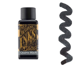 Quartz Black Diamine Fountain Pen Ink 30ml