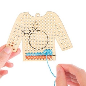 Christmas Jumper Cross Stitch Kit, Xmas tree decoration kit, craft kit stocking filler image 5