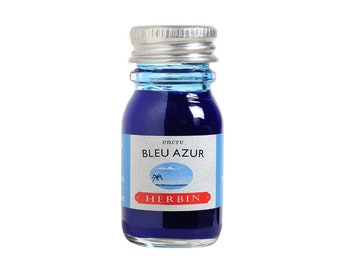 Bleu Azur Herbin Fountain Pen Ink Bottle 10ml