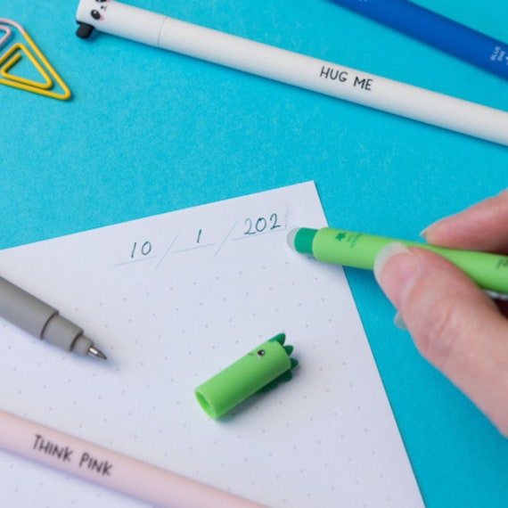 Legami Lion Erasable Gel Pen Cute Animal School Stationery - Choose Refill  Pack