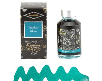 Tropical Glow Diamine Shimmering Fountain Pen Ink 50ml