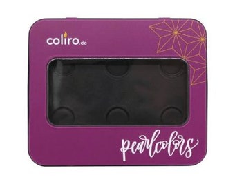 Purple Metal Storage Tin Coliro Pearlcolors