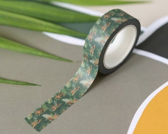 Jungle Washi Tape, Tiger Stationery, Bullet Journal Supplies