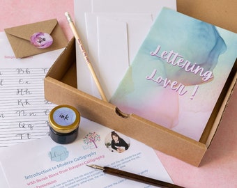 Dip Pen Calligraphy Beginner Set, Lettering Starter Kit, Ink Pen Gifts, Creative Stationery