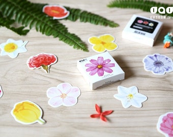 flower stickers, floral stickers, school supplies, bullet journal accessories, planner stickers, back to school, scrap book, journal sticker