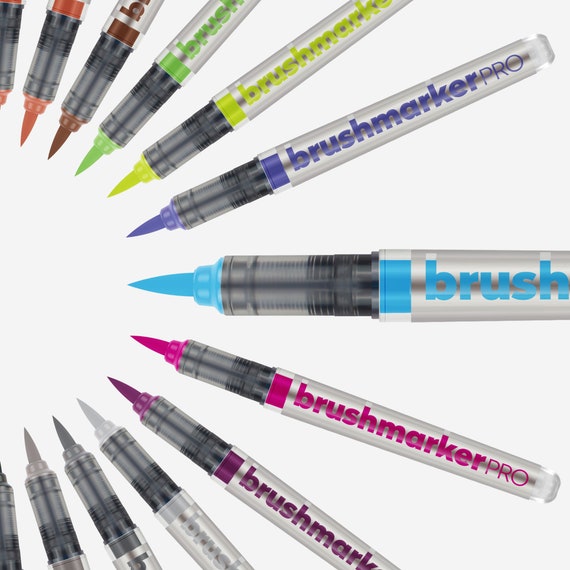 Pro Brush Pen Lettering Brush - Etsy