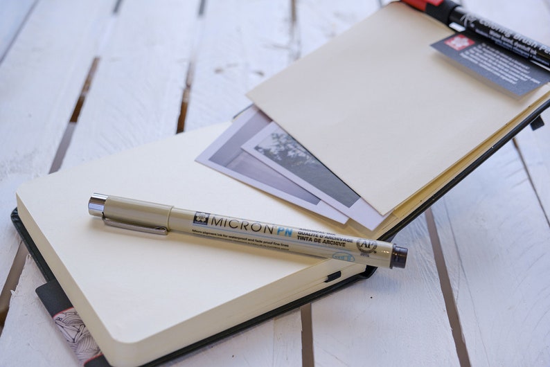 Mini Sketchbook 9 x 14cm Pocket Sketch Book black or Etsy