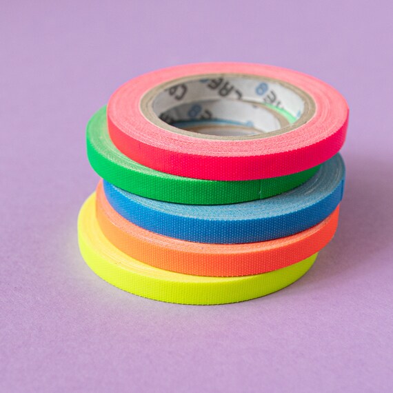 Neon Fabric Tape Selfadhesive Cloth Tape Tape Art Crafting Etsy UK