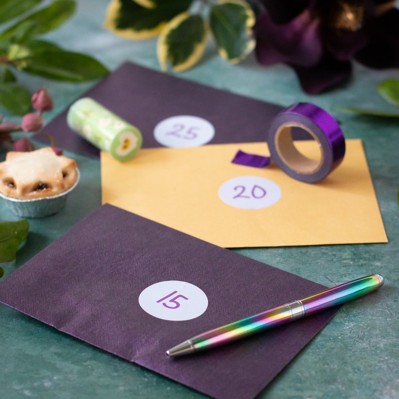 Stationery Advent Box Advent Calendar Washi Tape School Etsy