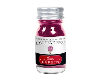 Rose Tendresse Herbin Fountain Pen Ink Bottle 10ml