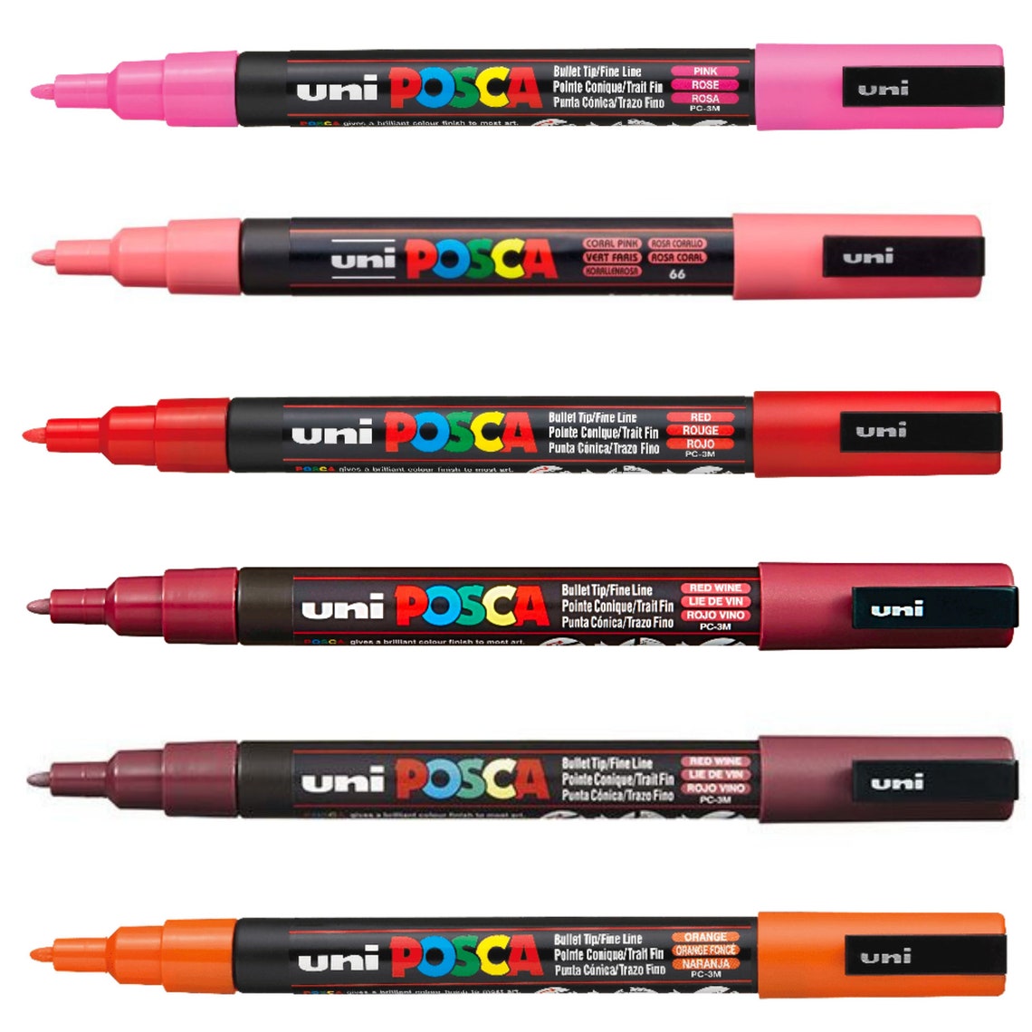 Posca 3M Bullet Tip Paint Pen Fine Marker Pen Etsy Australia
