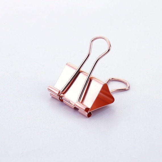 Giant Rose Gold Planner Clip Binder Clip Large Bulldog Clip School Supplies Bullet Journal Accessories Stationery Planner Supplies Etsy UK