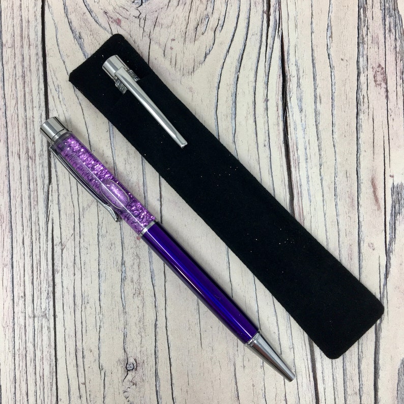 Raspberry Metallic Silver Glitter Pen Sparkle Pen Gift for Etsy