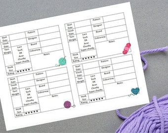 Knitting Project Tracker/ Crochet Project Tracker