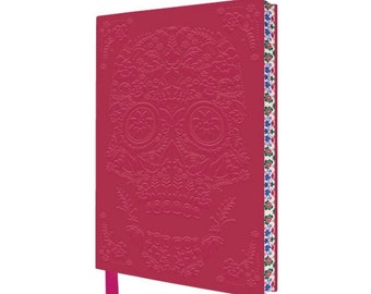 Flower Sugar Skull A5 Lined Notebook