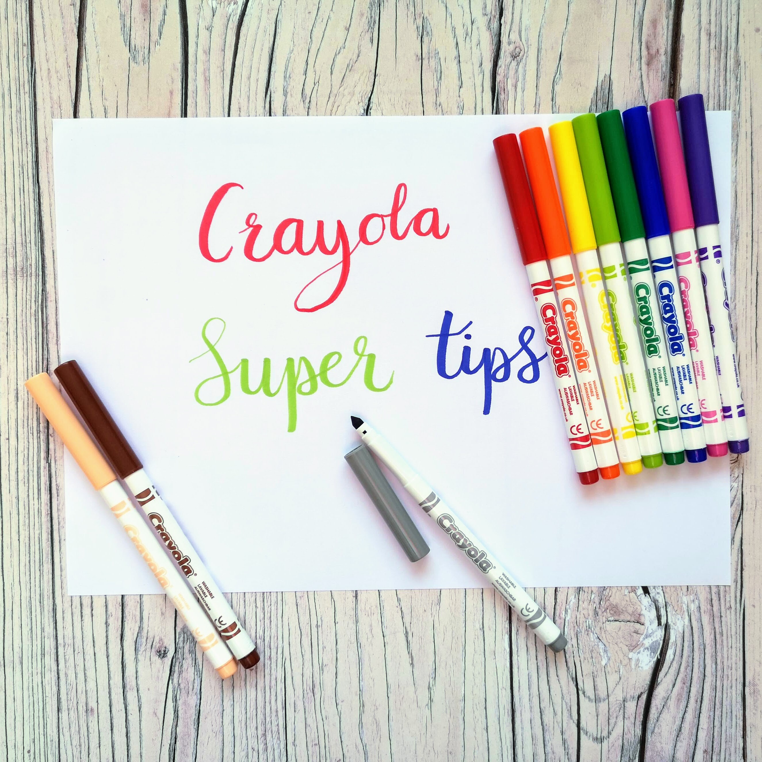 Crayola Supertips Pack of 12 Washable Markers Etsy