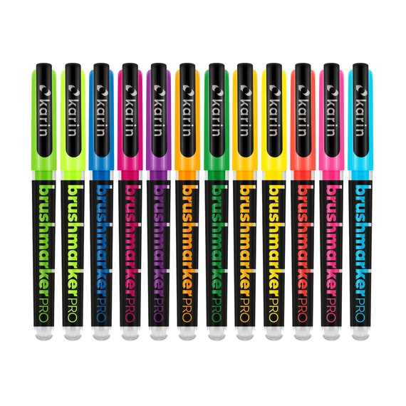 Karin Brushmarker Pro Neon Bright Brushpens Brush Lettering Modern Callighraphy , karin brushmarkers pro - Vimarsana News