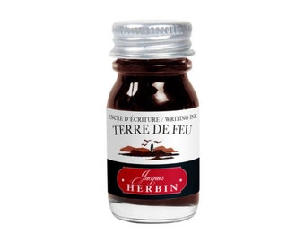 Terre de Feu Herbin Fountain Pen Ink Bottle 10ml