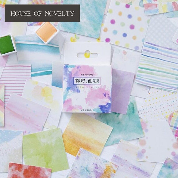 Watercolour Stickers School Supplies Bullet Journal Etsy