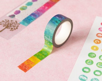Rainbow Watercolour Washi Tape