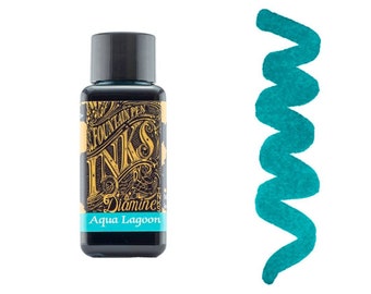 Aqua Lagoon Diamine Fountain Pen Ink 30ml