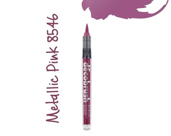 Pink Metallic DecoBrush Brush Pens