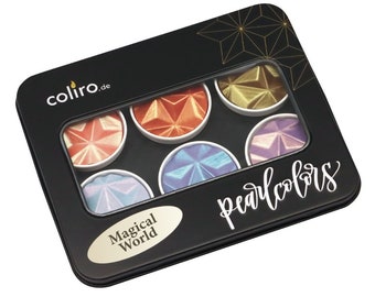 Magical World Coliro Pearlcolors Set of Six, calligraph inks, watercolour paints