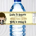 étiquettes De Bouteille Deau De Harry Potter étiquettes Danniversaire De Harry Potter Enveloppements De Bouteille Deau De Harry Potter