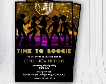 70s Invitation Etsy