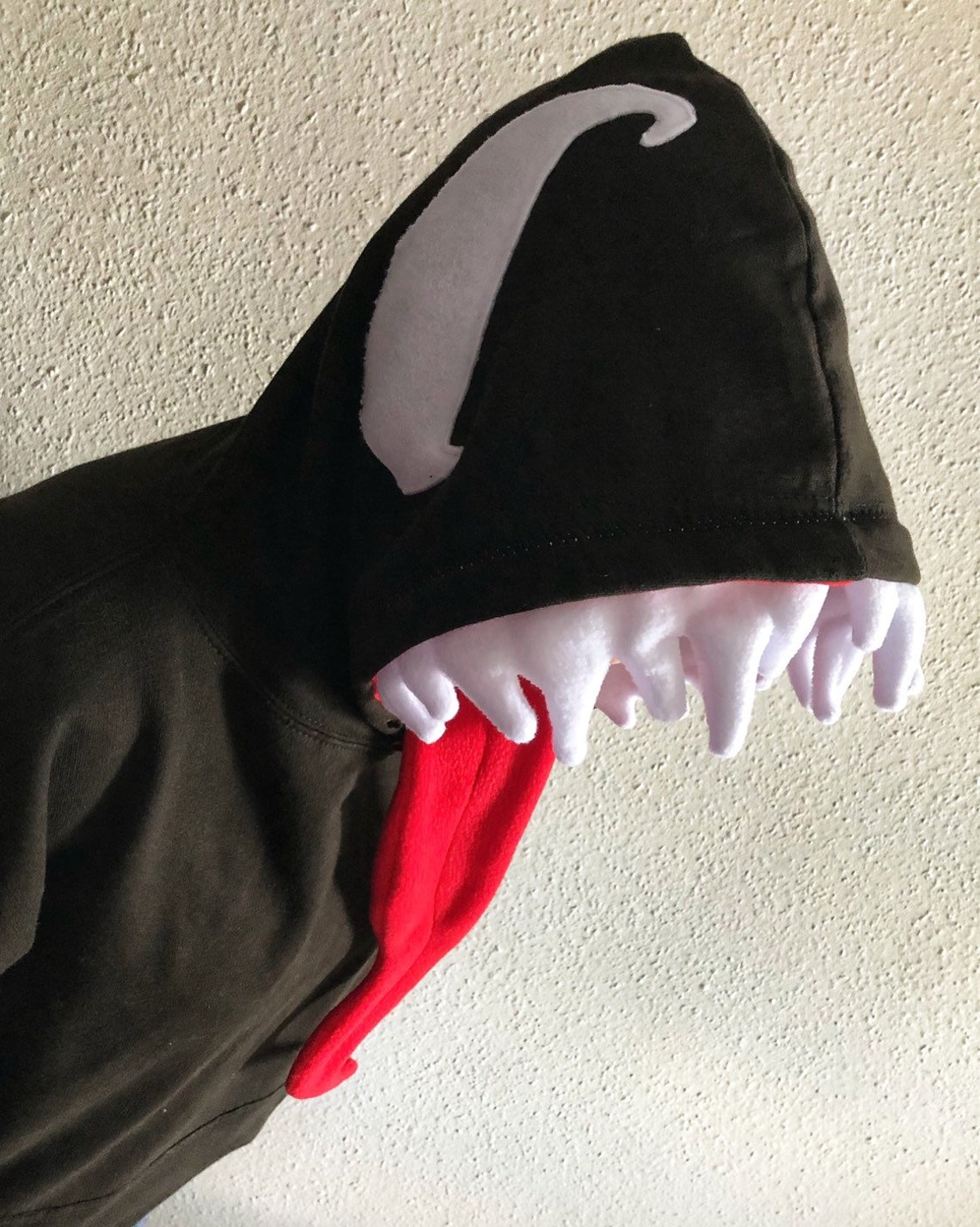 Venom costume hoodie with detachable tongue Child sizing Etsy