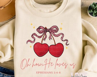 Christian Valentine PNG, Oh How He Loves us, John 3:16, Bible Verses png