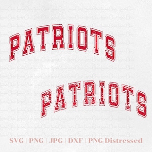 Patriots Svg Png, Football Png, Varsity Football Svg, Football Team, Varsity Font, Distressed Football Png