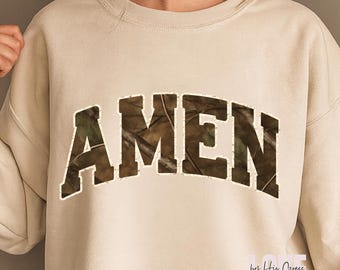Amen Camo Varsity PNG