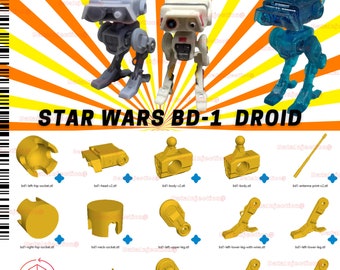 Star Wars BD-1 Modell 3D Druck Stl-Datei