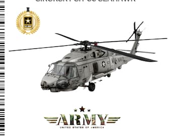 Helicopter Sikorsky SH-60 Seahawk 3D Digital Model File