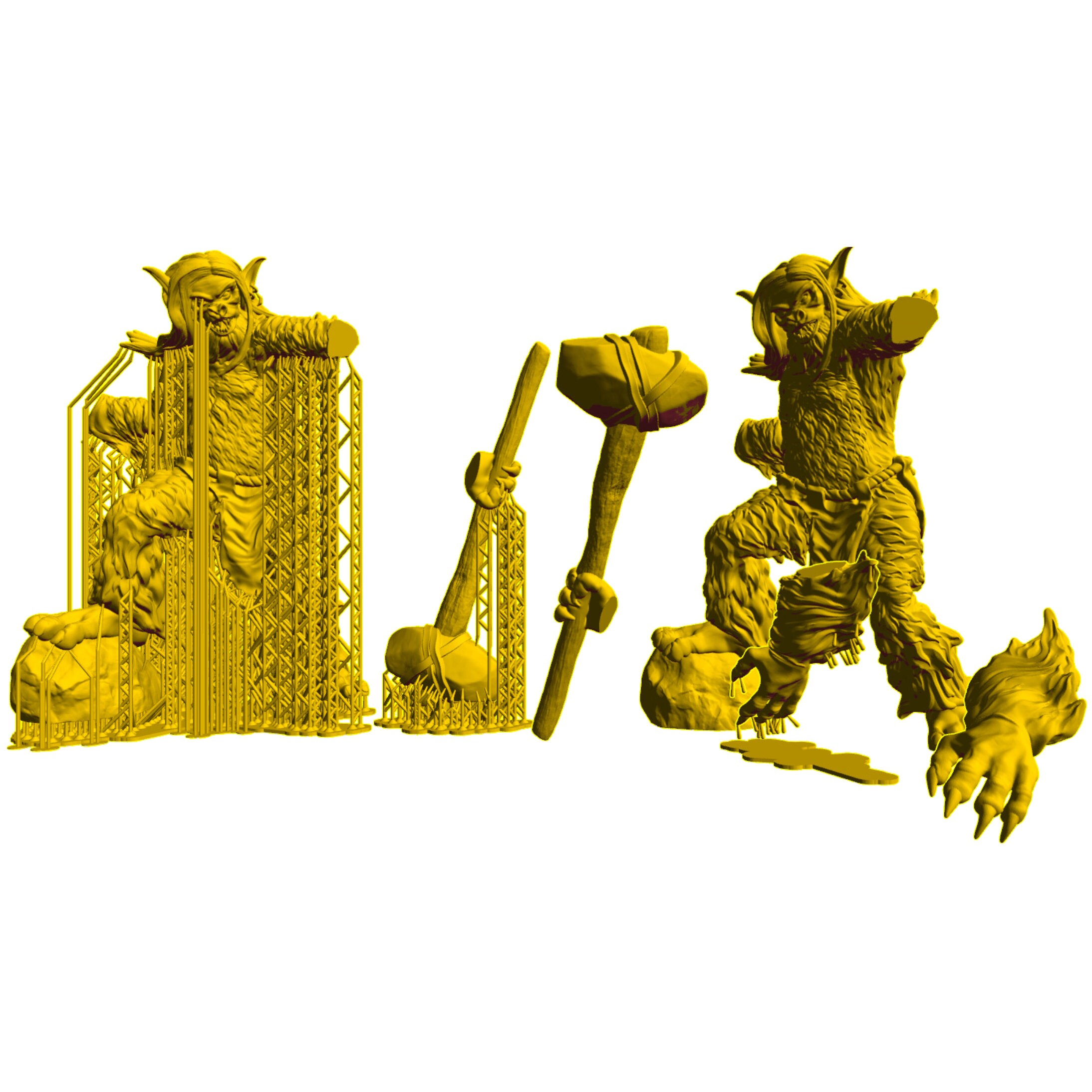 Fantasy Warriors Stl 3d Print Model File - Etsy