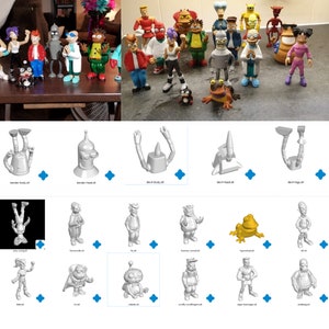 Futurama 3D Figurensammlung Stl File 3D Druck Stl Modell